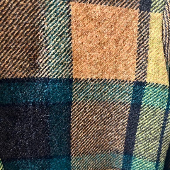 Vintage 1970s Wool Fall Plaid Shacket - Picture 10 of 12